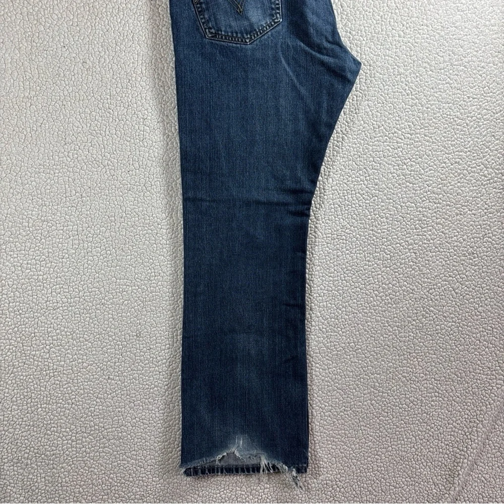 Levi Strauss & Co 527 Men’s Boot Cut W 36 L 30 Dark Wash Red Tab Blue Jeans